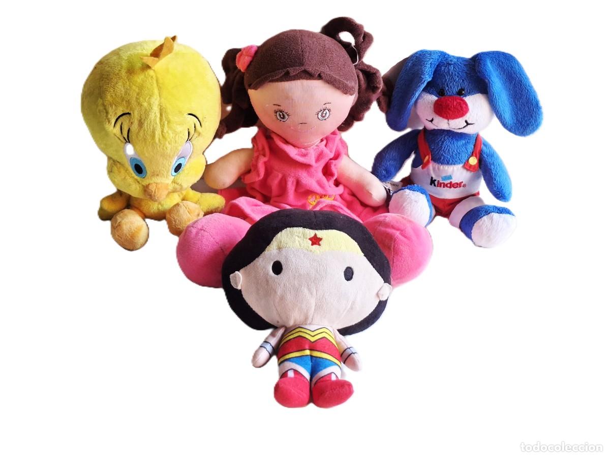 Juguetes antiguos: LOTE DE JUGUETES DE PELUCHE