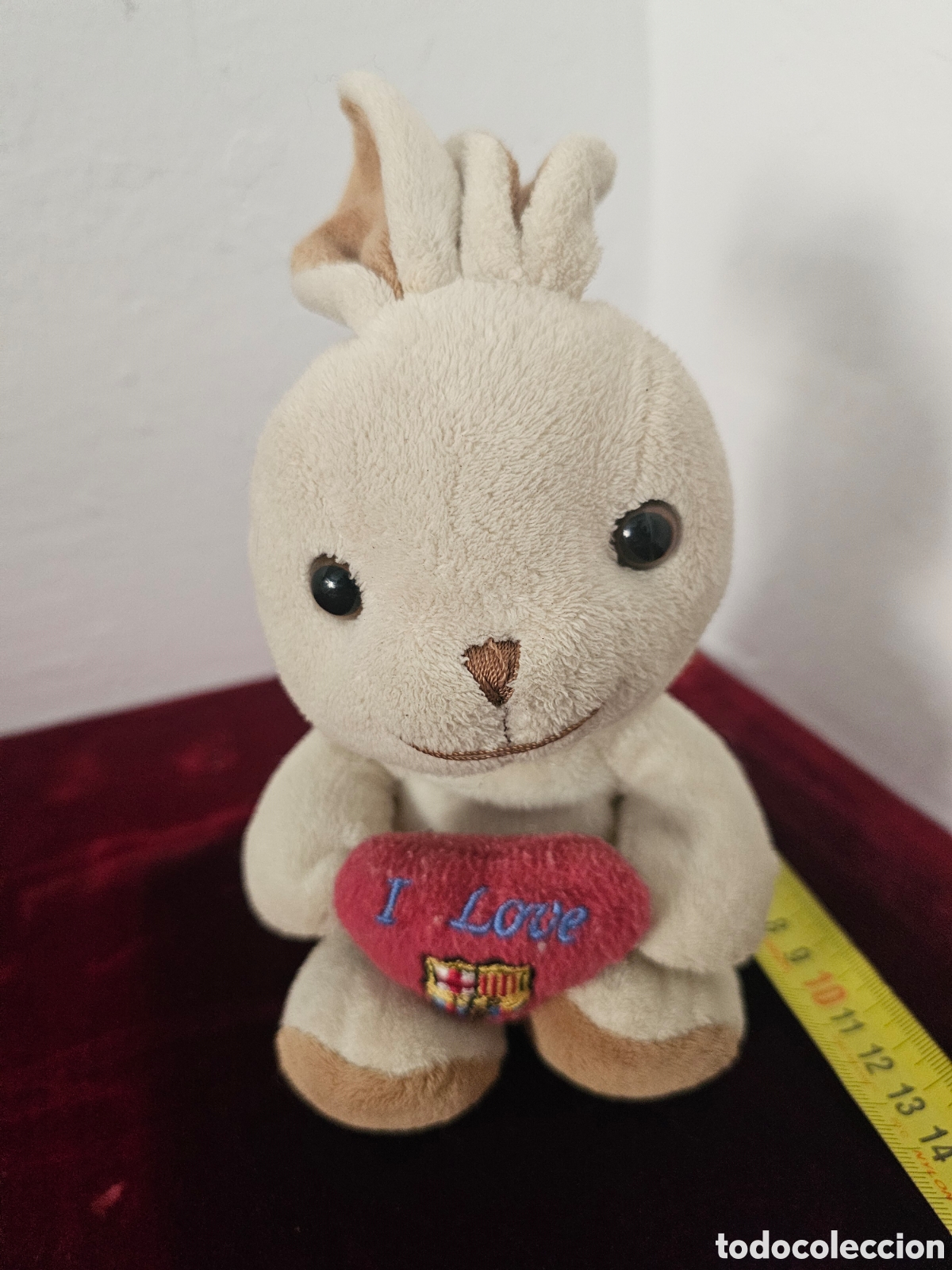 Juguetes antiguos: Conejo de peluche, I Love Bar&ccedil;a Futbol Club Barcelona 2000s