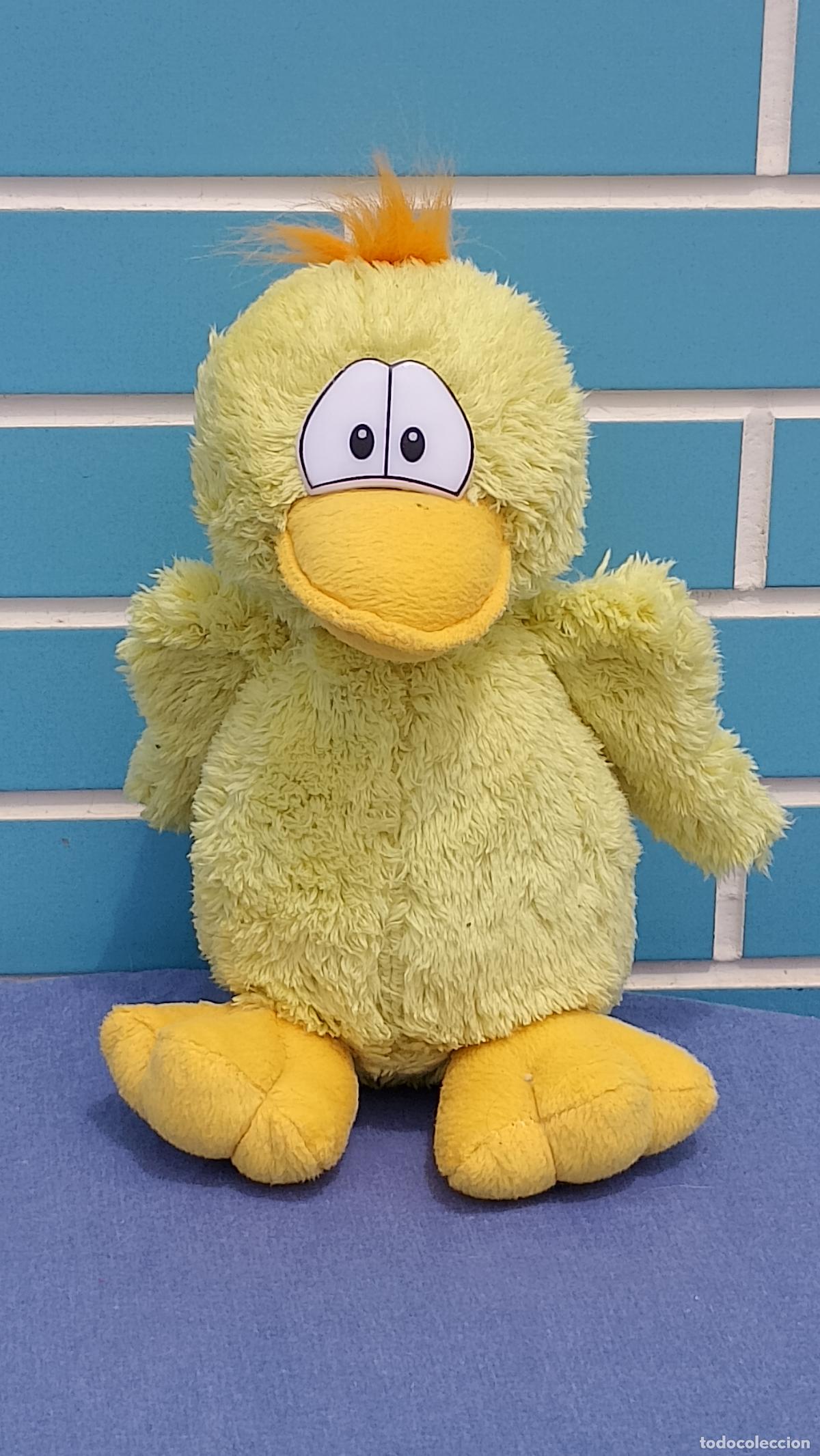 Juguetes antiguos: Antiguo Pato amarillo de peluche muy suave