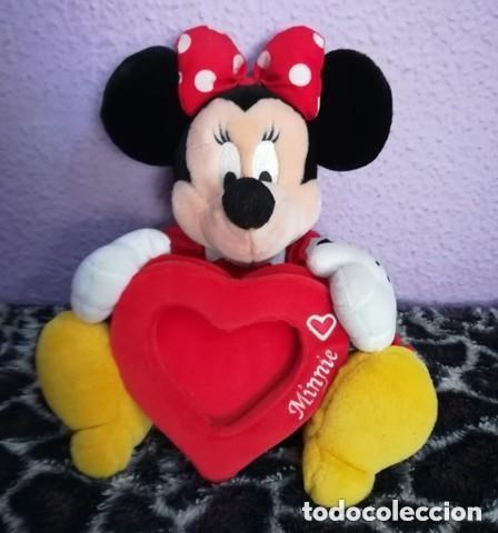 Juguetes antiguos: Peluche Minnie portafotos disneystore