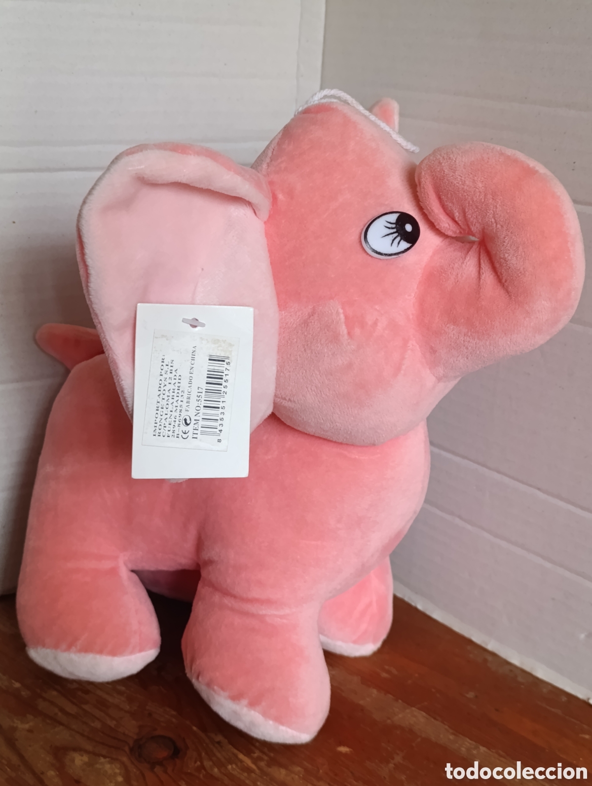 Juguetes antiguos: ELEFANTE DE PELUCHE MARCA RONGE TOYS.SIN ESTRENAR.