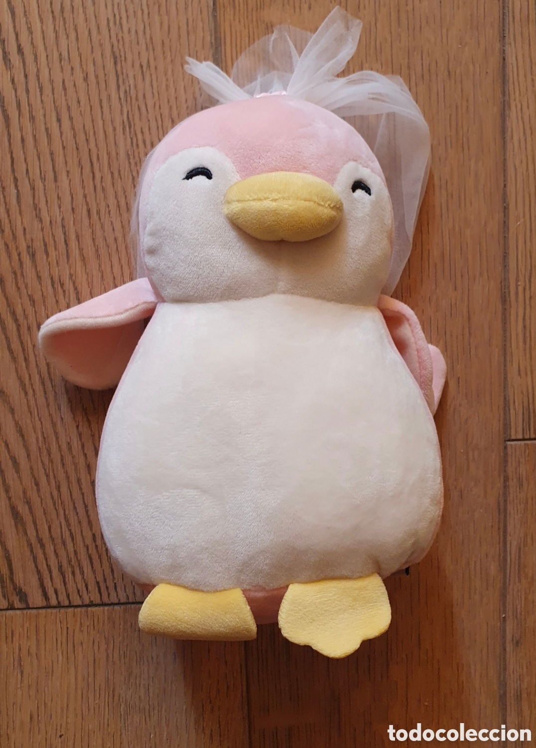 Juguetes antiguos: Peluche Ping&uuml;ino &rdquo;Novia&rdquo; MINISO