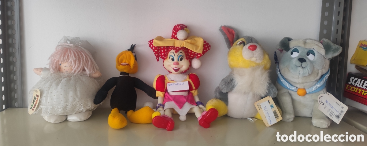 Juguetes antiguos: LOTE 9 peluches disney