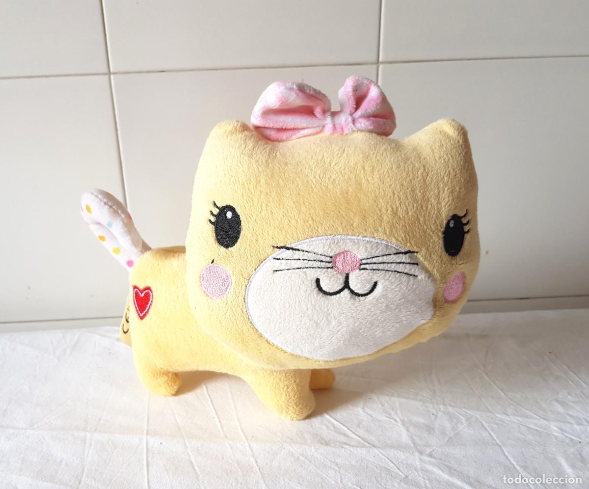Jouets Anciens: Mu&ntilde;eco de peluche coleccionable de gatito feliz