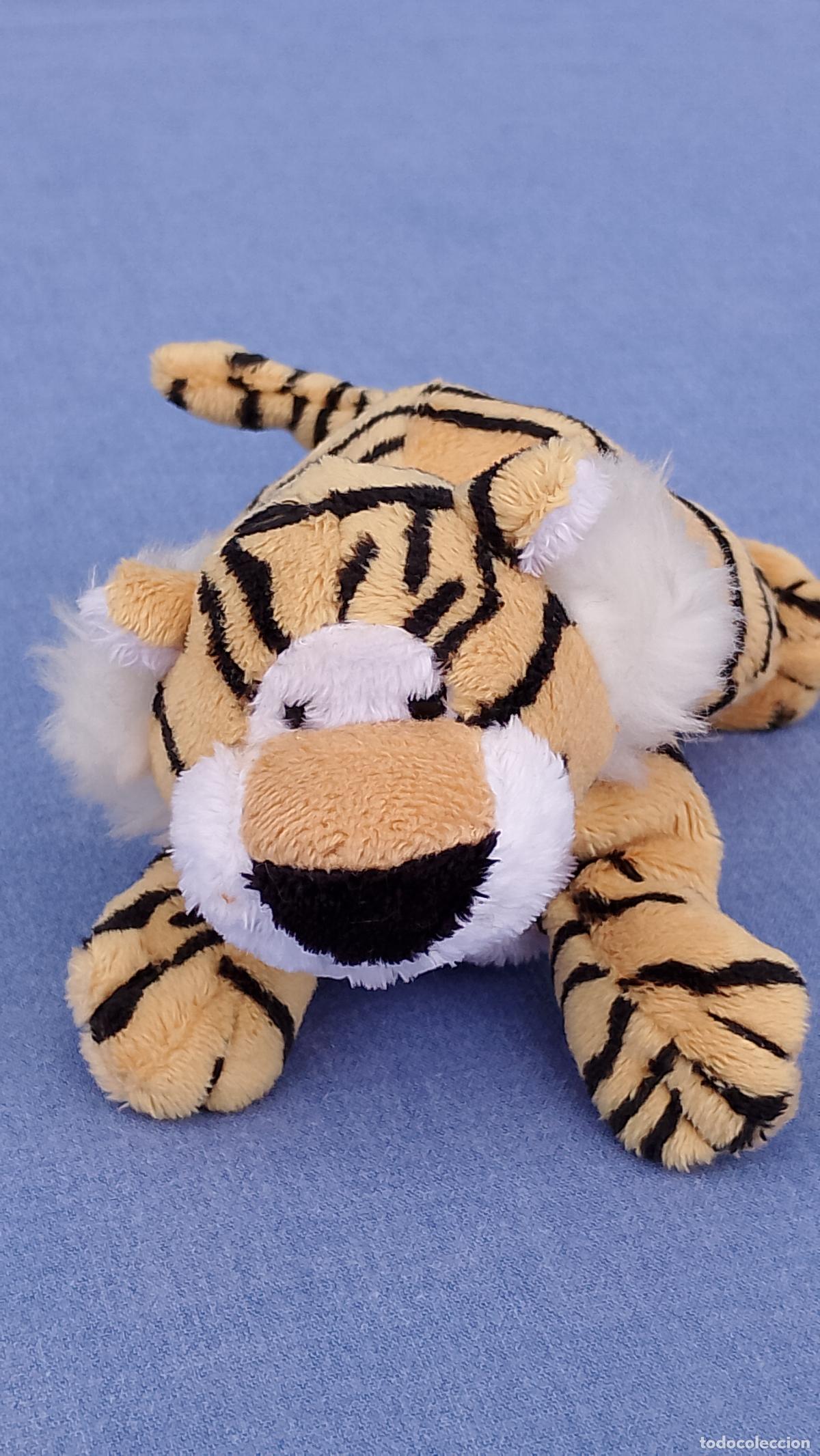 Juguetes antiguos: Mu&ntilde;eco Tigre de peluche peque&ntilde;o Lelly