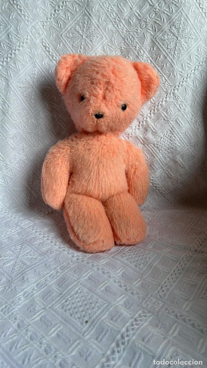 Juguetes antiguos: PELUCHE OSITO MOSITO DE CUADRADO HERMANOS .1976. RARO COLOR ROSA. ORIGINAL. MUY DIFICIL. NO QUIRON.