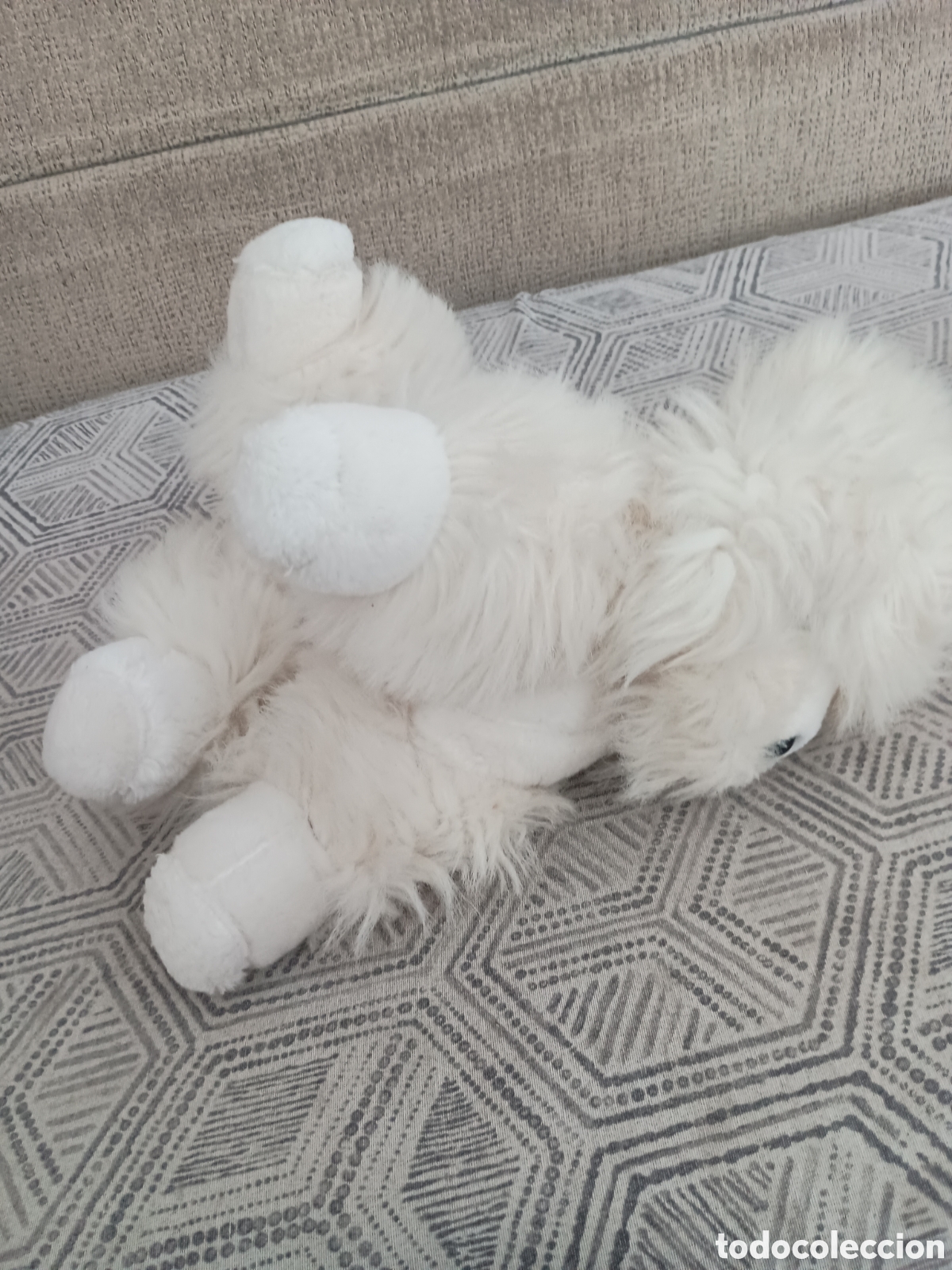 Juguetes antiguos: Perrito caniche de peluche - Foto 2