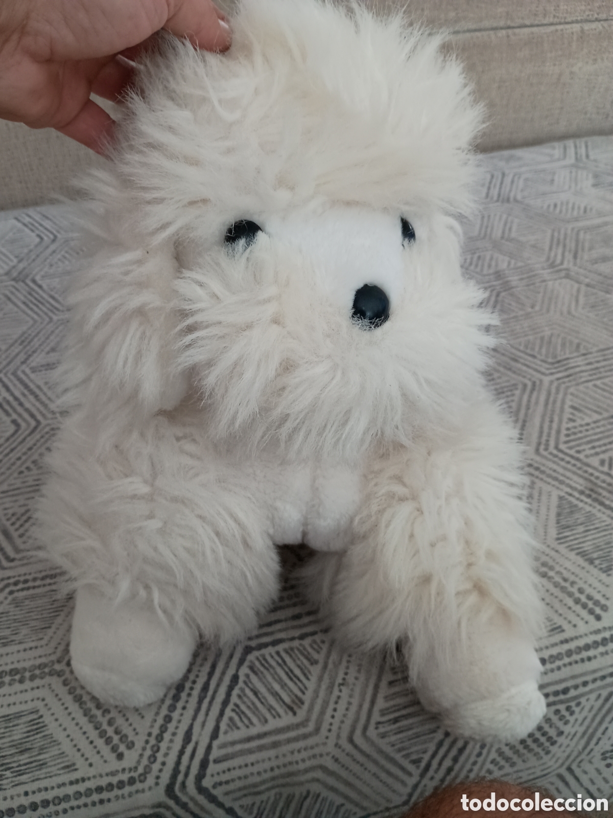 Juguetes antiguos: Perrito caniche de peluche - Foto 3
