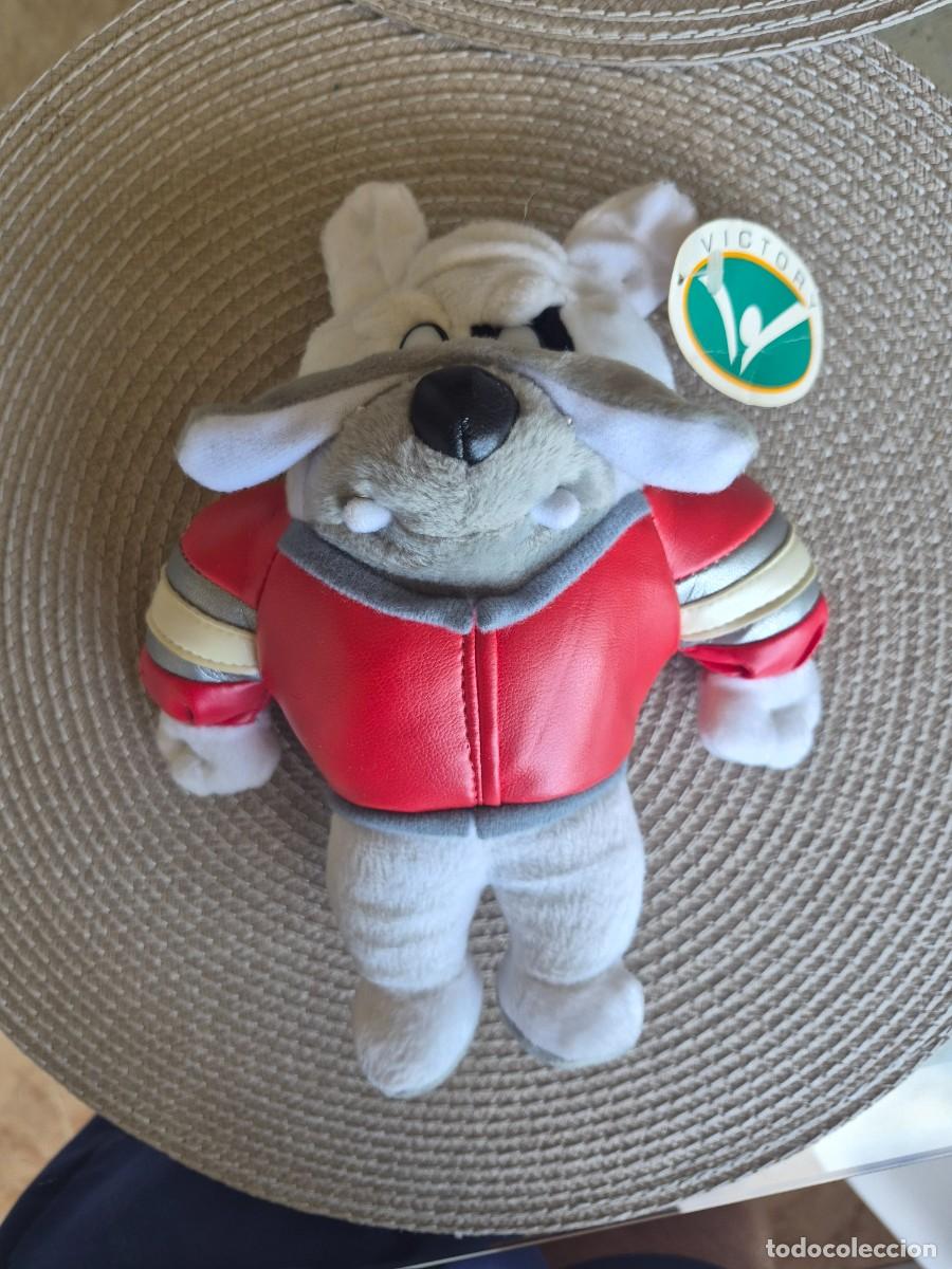 Giocattoli Antichi: Peluche bulldog Victory chupa roja
