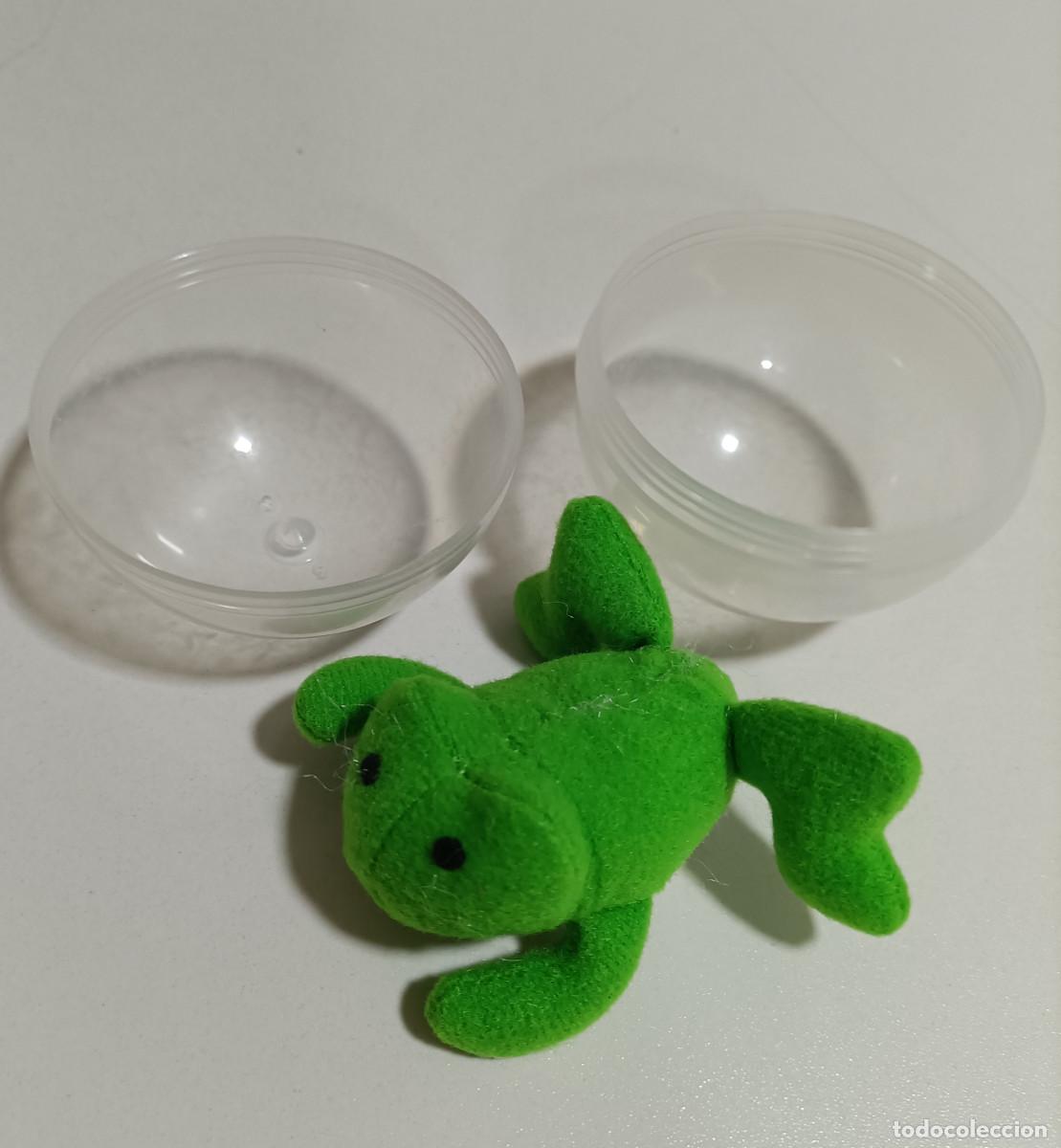 Brinquedos Antigos: rana velcro bola transparente peluche ranita frog mu&ntilde;eco paul ravensburger