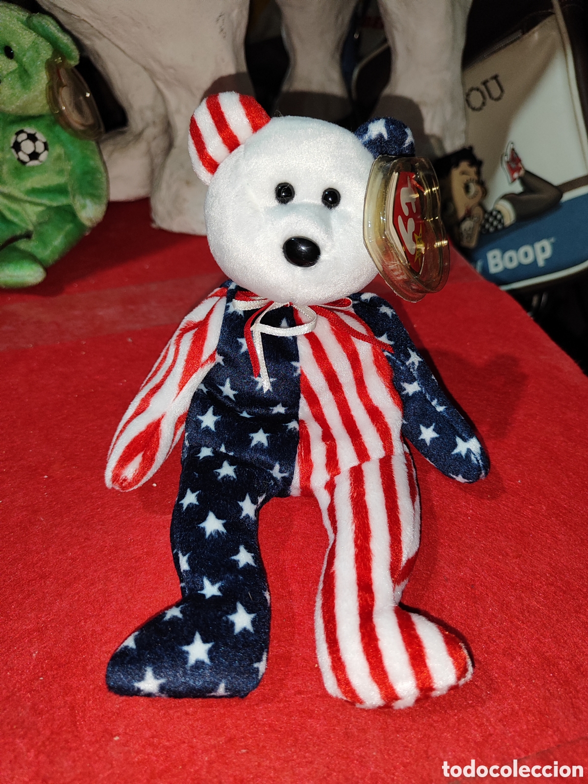 Brinquedos Antigos: Beanie original baby TY bandera americana 1999 SPANGLE