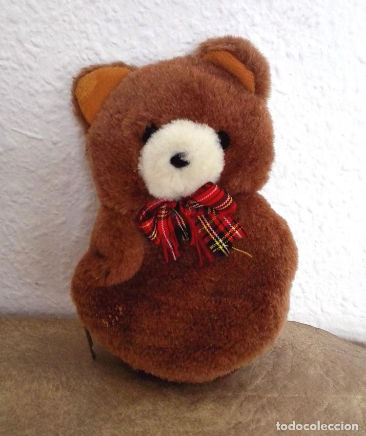 Brinquedos Antigos: Osito marr&oacute;n de peluche, monedero de cremallera