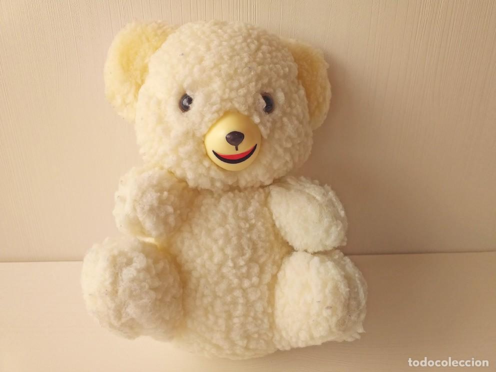 Juguetes antiguos: Osito blanco de peluche mimos&iacute;n