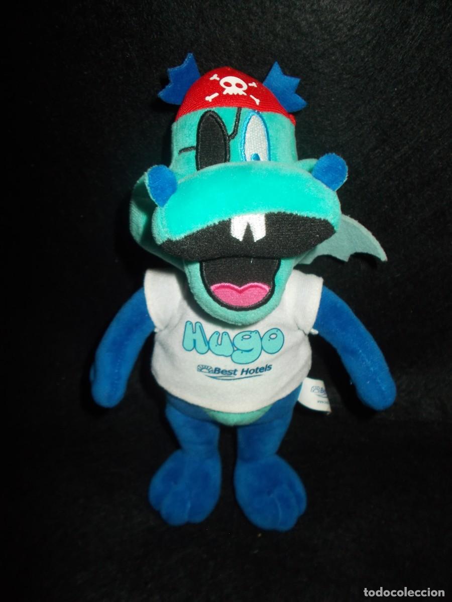 Juguetes antiguos: Mu&ntilde;eco de PELUCHE Drag&oacute;n HUGO, BEST HOTELS. 26 cm. Mascota Hotel