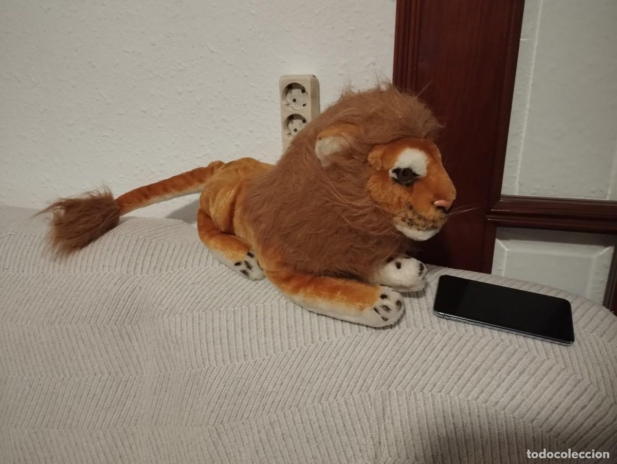 Juguetes antiguos: peluche de leon adulto