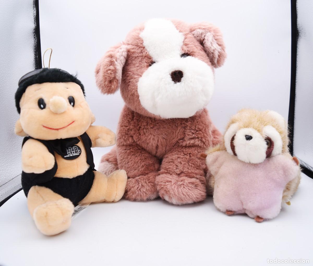 Juguetes antiguos: Peluches - Conjunto de 3 - Foto 3
