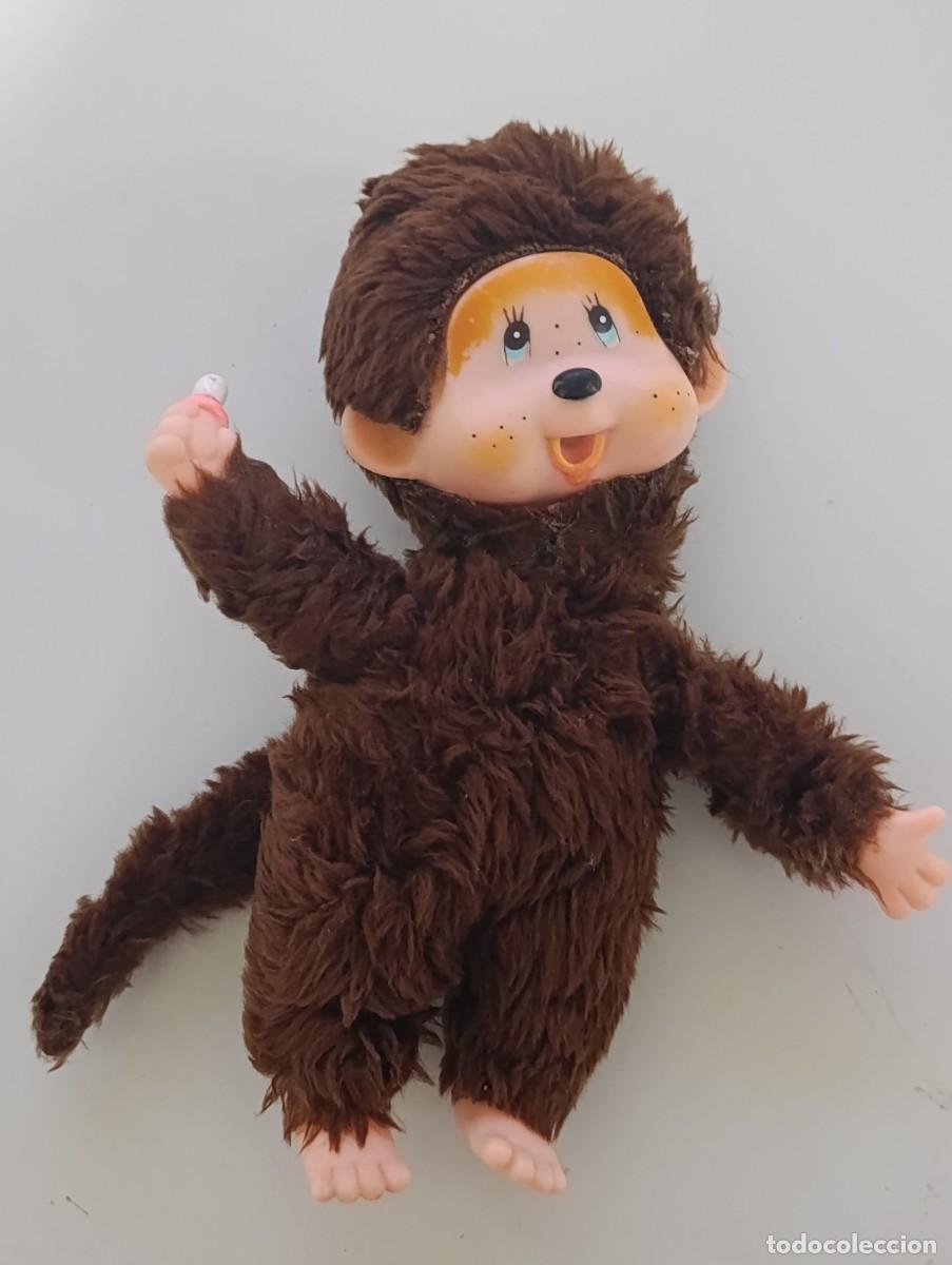 Juguetes antiguos: Monchhichi mu&ntilde;eco con chupete