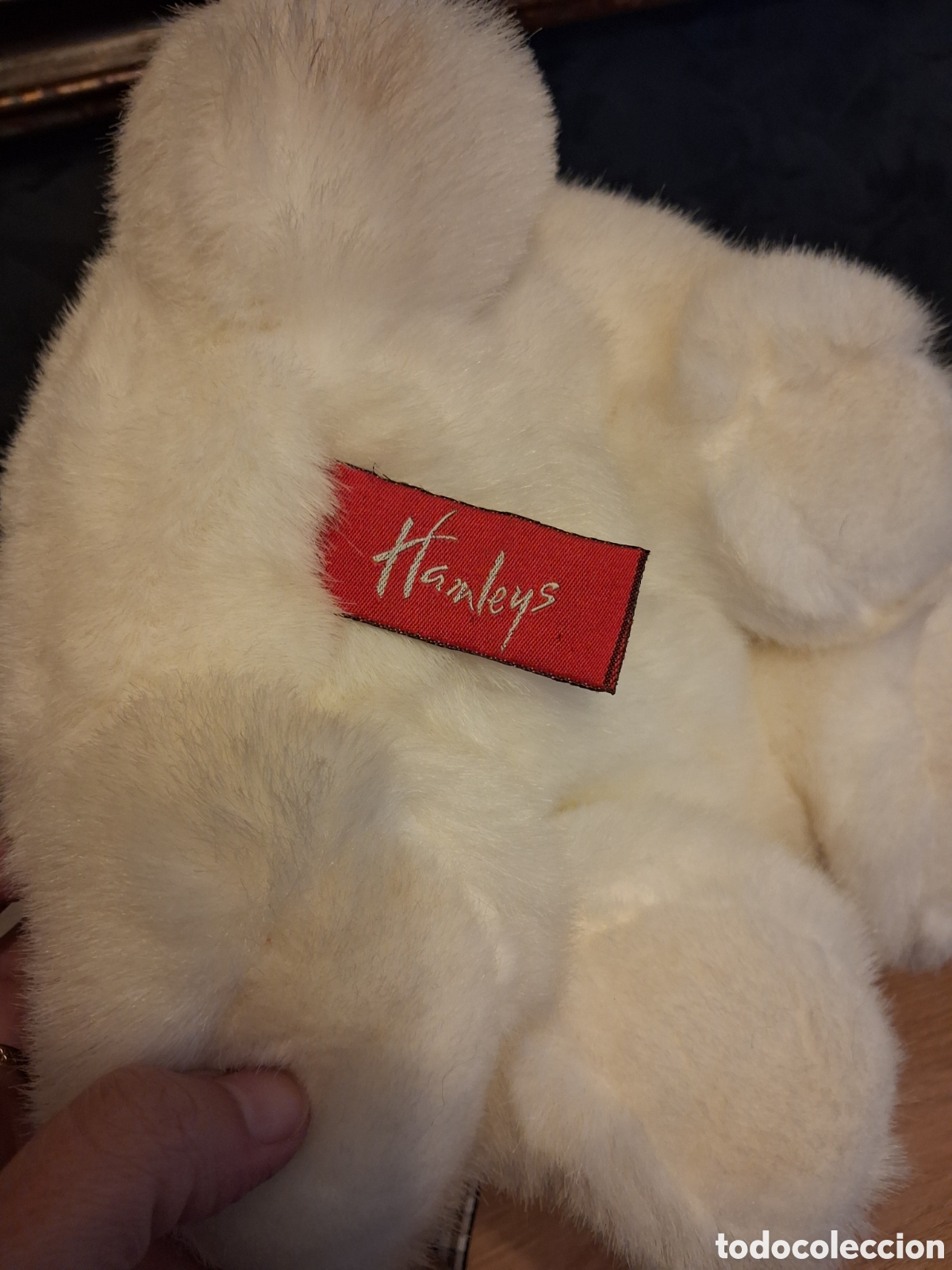 Juguetes antiguos: CONEJO BLANCO PELUCHE HAMLEYS - Foto 4