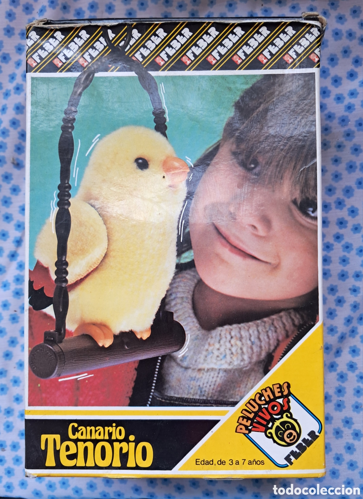 Brinquedos Antigos: Canario Tenorio. Peluches Vivos de Feber en caja original, a&ntilde;os 80