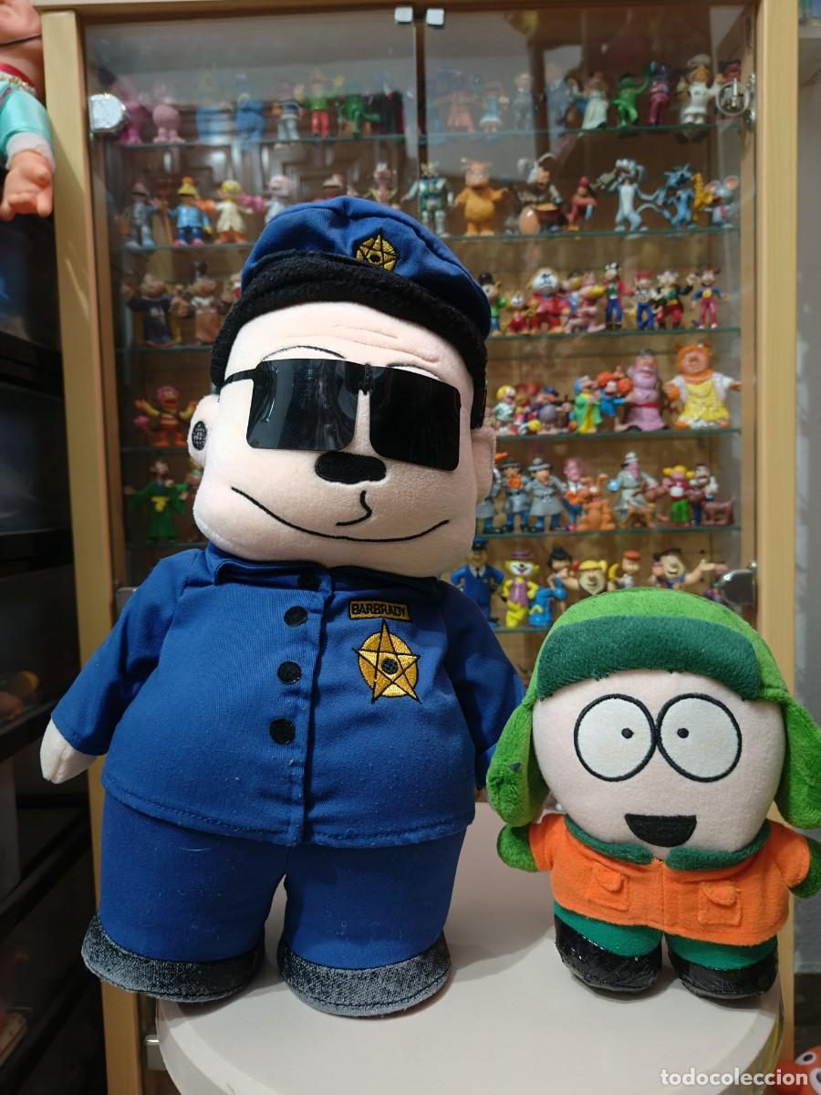 Juguetes antiguos: Antiguo peluche grande de 30 ctm South park a&ntilde;os 90 Oficial Barbrady + Kyle