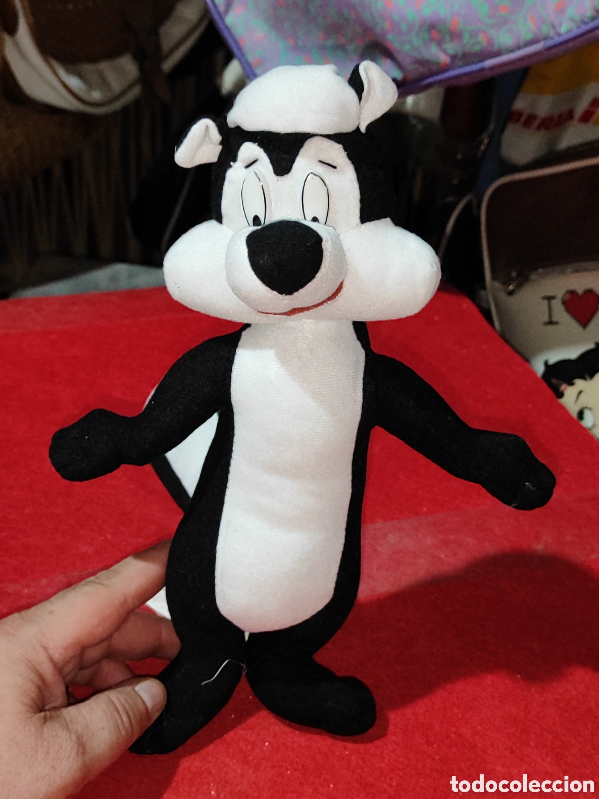 Juguetes antiguos: Original peluche Pepe le Pew de los Looney Toones