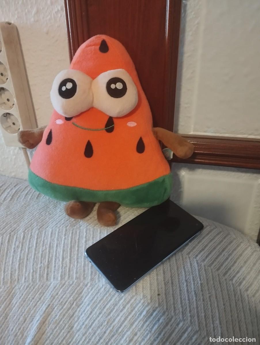 Juguetes antiguos: peluche de sandia de la coleccion carrefur