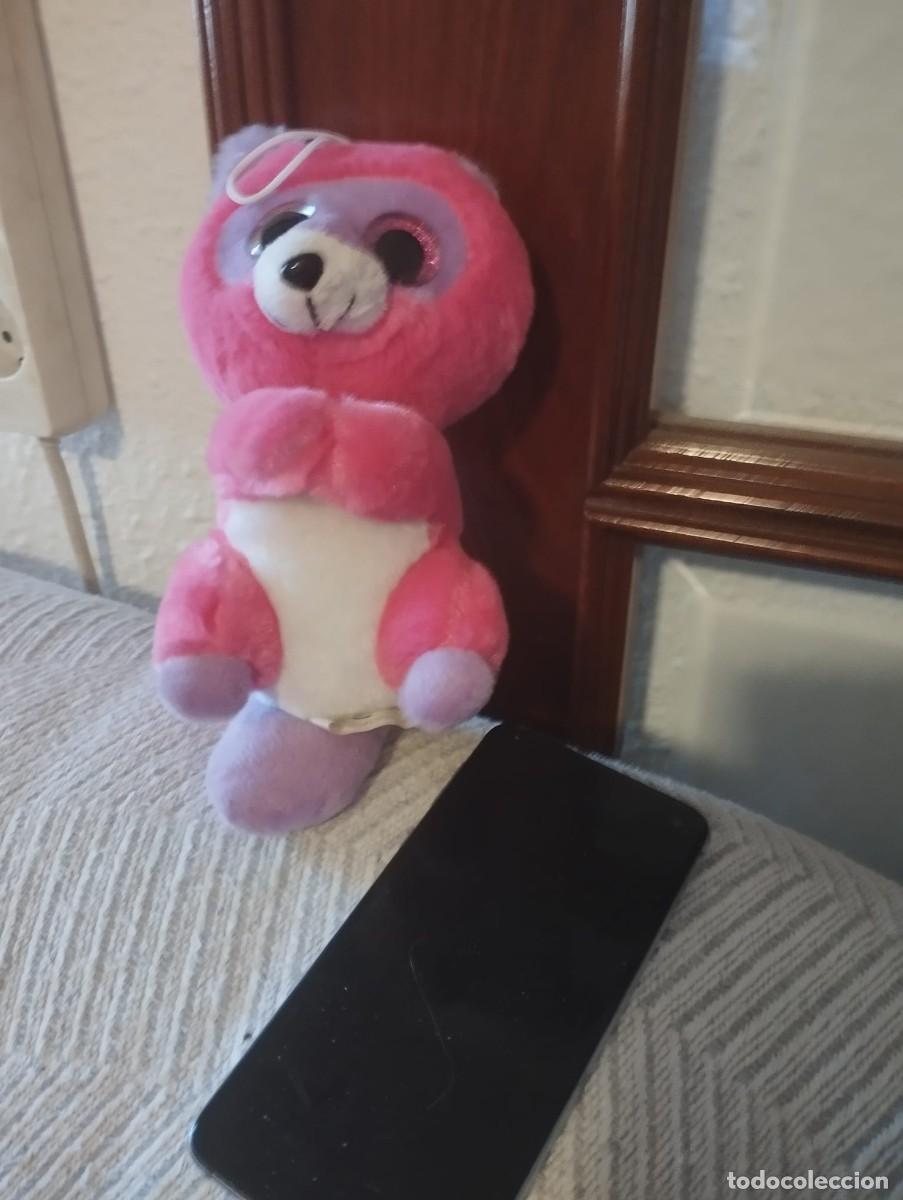 Juguetes antiguos: peluche de Roxie el mapache rosa de ty beanie boos