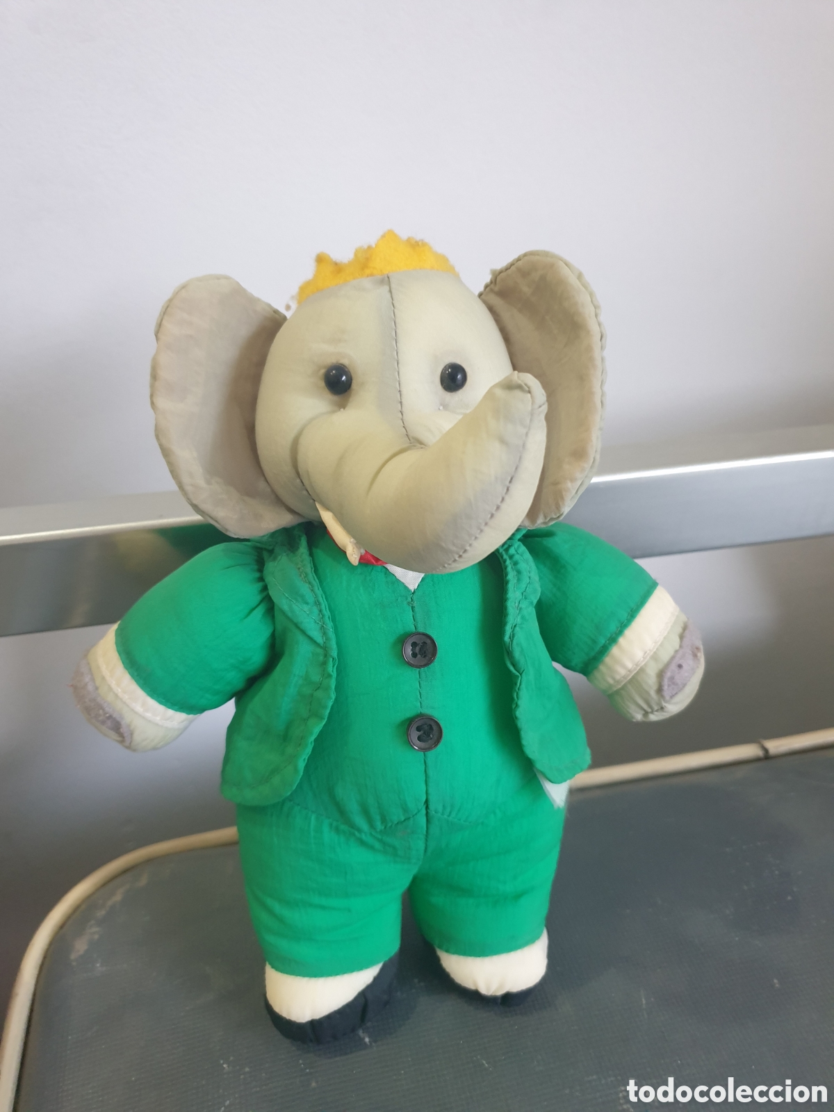 Juguetes antiguos: PELUCHE MU&Ntilde;ECO PADRE DE ELEFANTE BABAR.