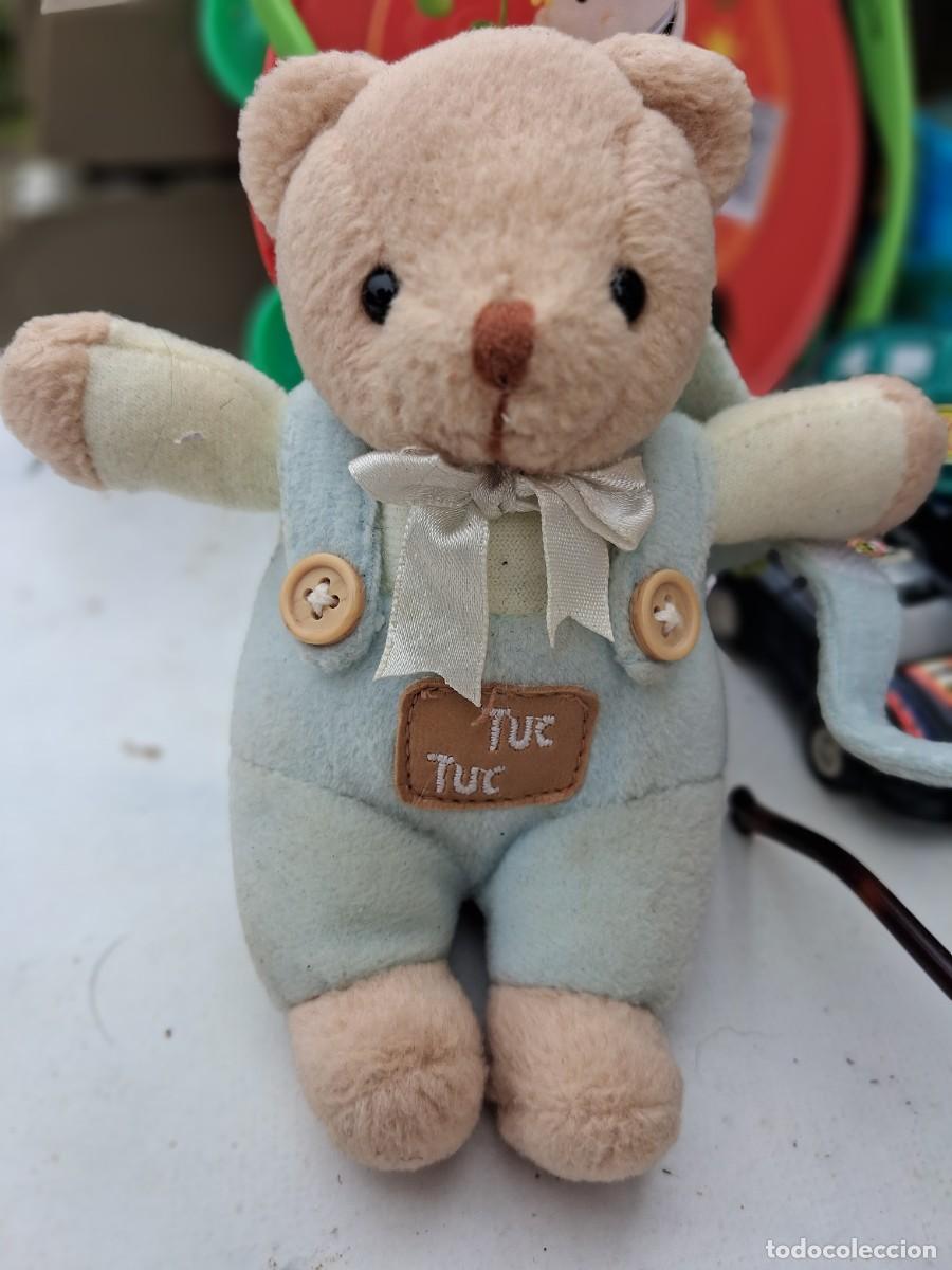 Juguetes antiguos: Oso Tuc Tuc - osito peluche para colgar 14 cms - Made in Logro&ntilde;o