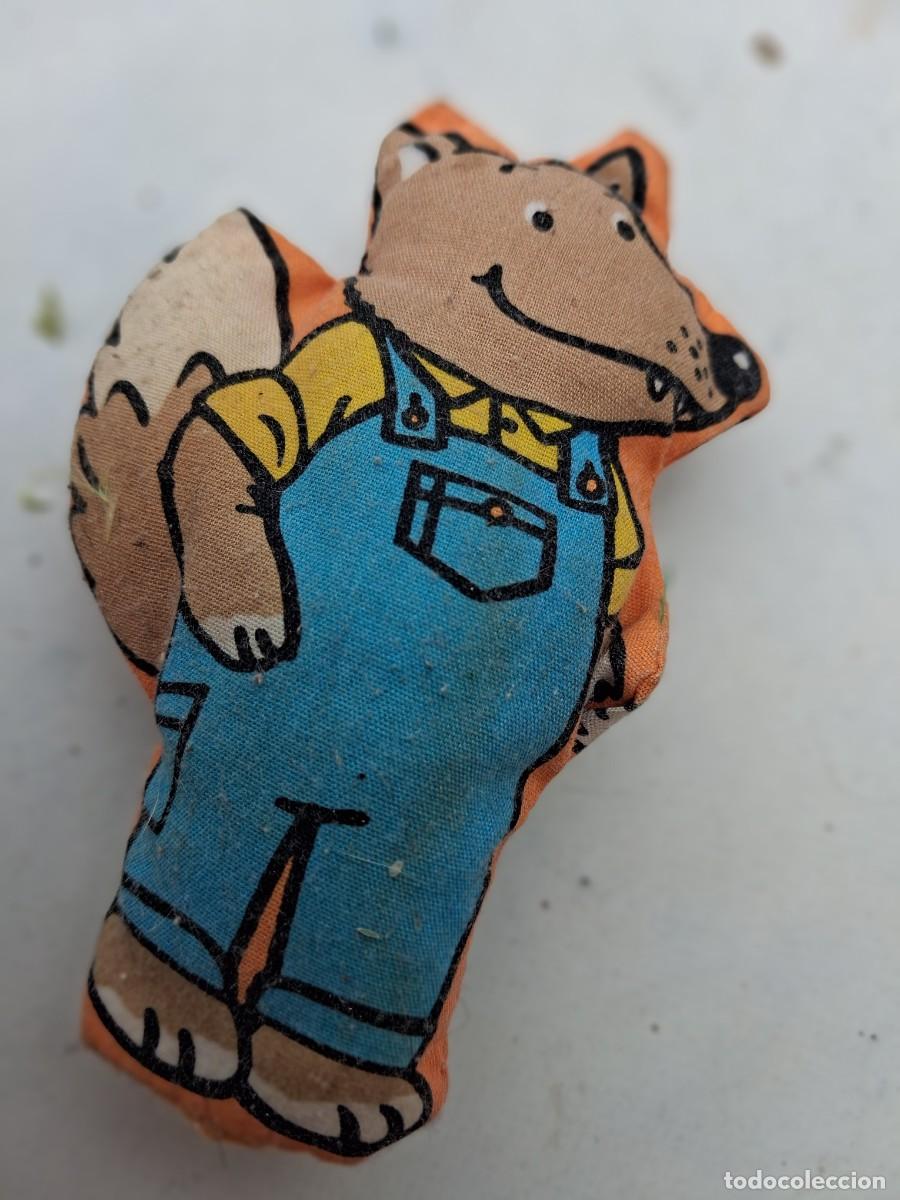 Juguetes antiguos: lobo Lobito - antiguo de trapo 9 cms