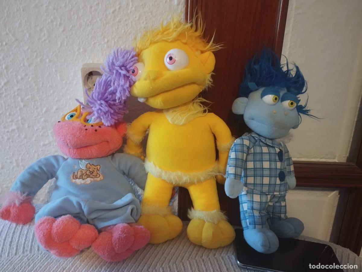Juguetes antiguos: loonies de peluche luchi, lublu y lupita