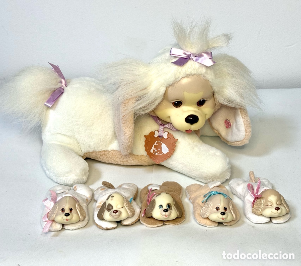 Juguetes antiguos: Mami Sorpresa con 5 cachorros (muy buen estado)