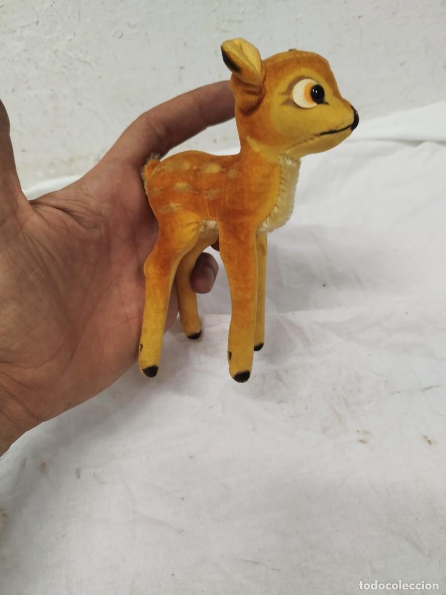 Juguetes antiguos: Peluche Vintage Steiff Disney Bambi A&ntilde;os 50/60 - Cervatillo Terciopelo Colecci&oacute;n.