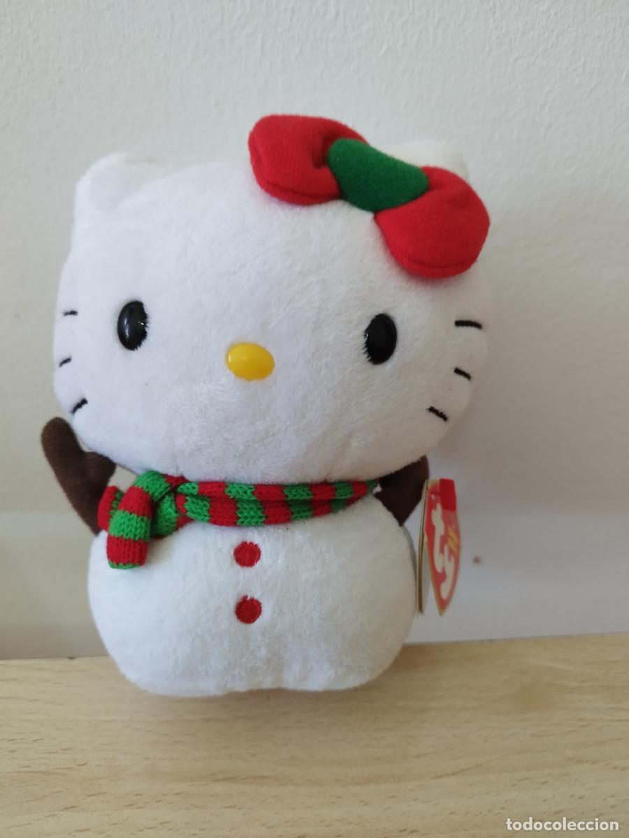 Juguetes antiguos: Peluche Hello Kitty mu&ntilde;eco de nieve Ty Sanrio 2013 nuevo con etiquetas