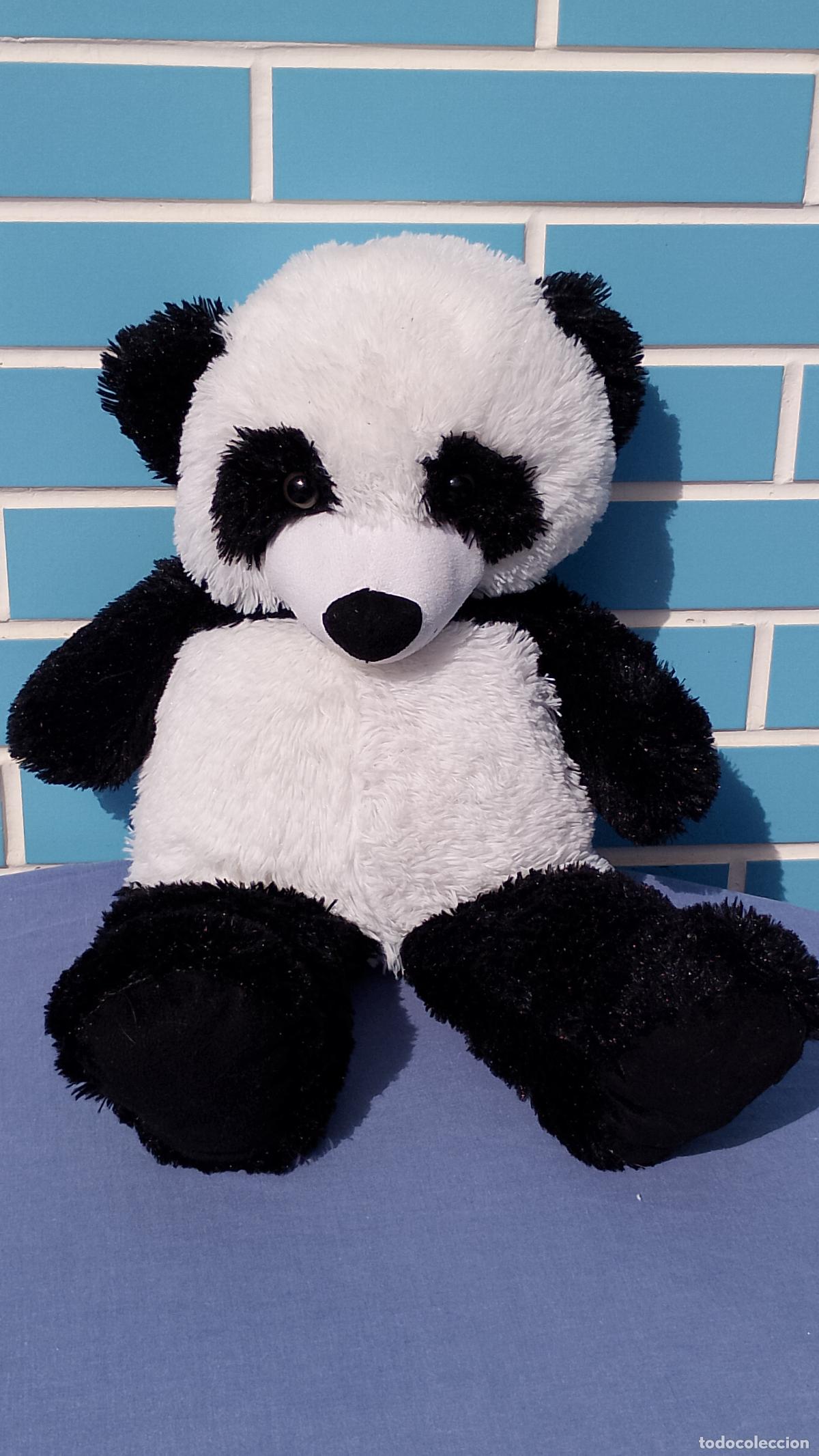 Juguetes antiguos: Antiguo mu&ntilde;eco de peluche Oso Panda grande muy suave