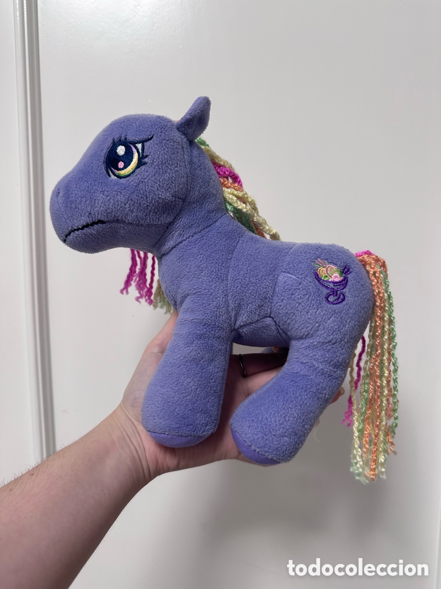 Juguetes antiguos: peluche Pony G3 Rainbow swirl