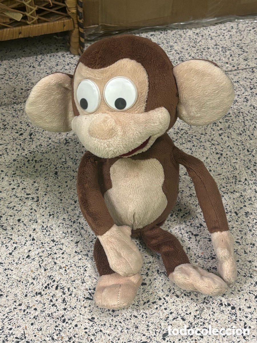 Juguetes antiguos: Peluche Interactivo Mono Funny Monkeys IMC Toys Ref. 93980 - Funciona a Pilas