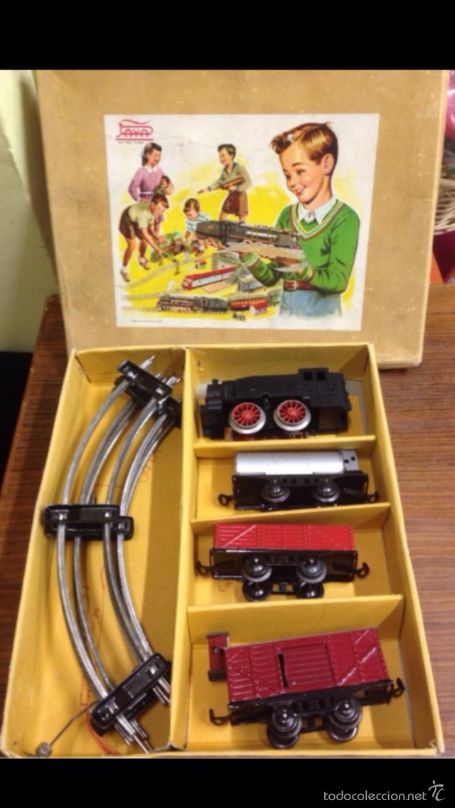 Juguetes antiguos Pay&aacute;: Tren Pay&aacute; en caja - Foto 1