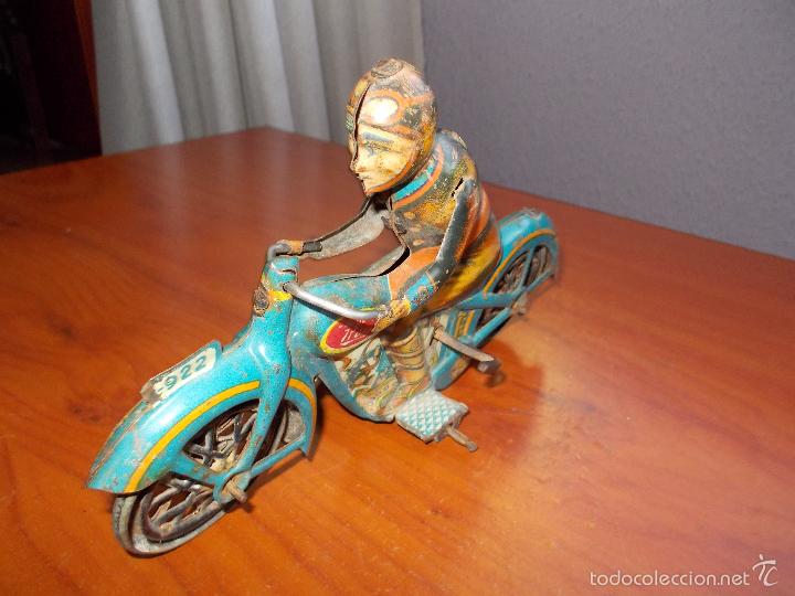 Juguetes antiguos Pay&aacute;: Moto de paya - Foto 4