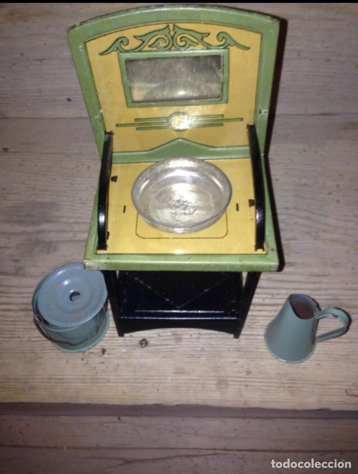 Juguetes antiguos Pay&aacute;: Lavabo de chapa 1940 original - Foto 1