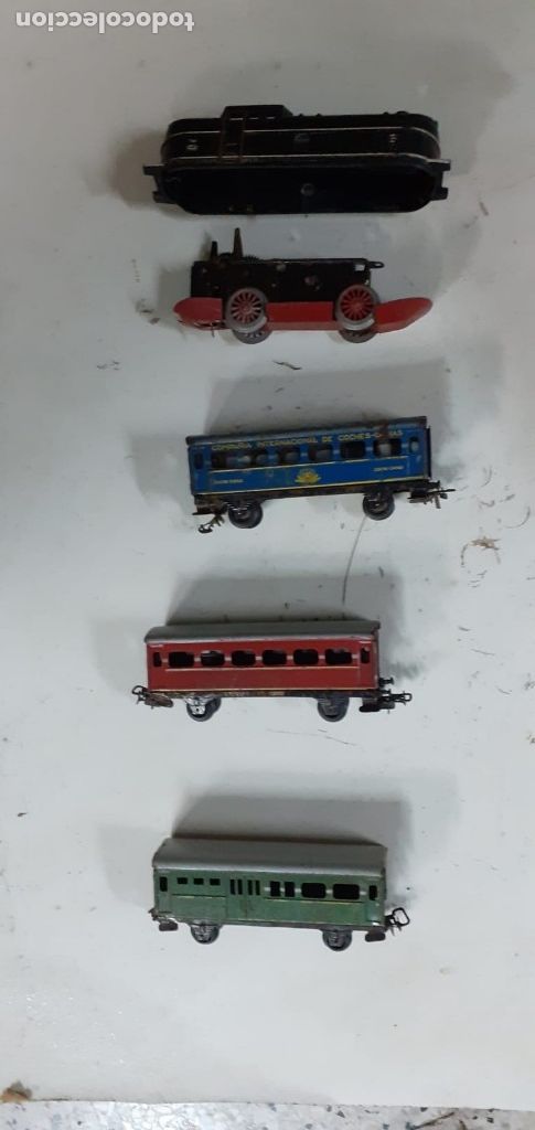Juguetes antiguos Pay&aacute;: trenes paya - Foto 1