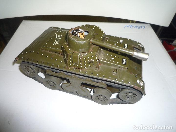 Juguetes antiguos Pay&aacute;: Tanque Joustra - Foto 2