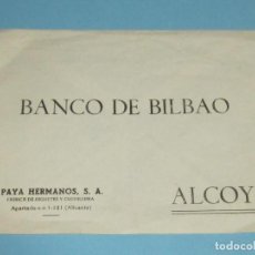 Juguetes antiguos Payá: PAYA SOBRE DE PAYA AL BANCO DE BILBAO NUEVO SIN USO POR 1 SUBASTA. Lote 241407340