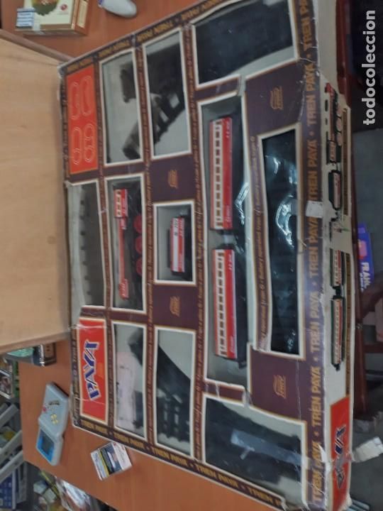 Juguetes antiguos Pay&aacute;: TREN PAY&Aacute; . PERFECTO ESTADO . B-767 . METAL . Caja original.