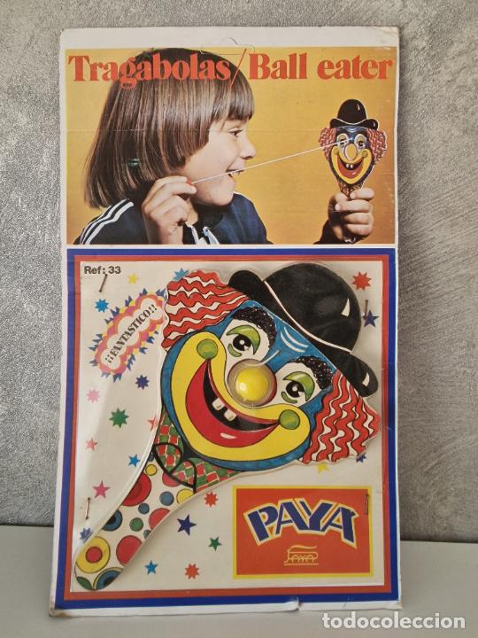 Juguetes antiguos Pay&aacute;: TRAGABOLAS AMARILLO PAYA - Foto 1