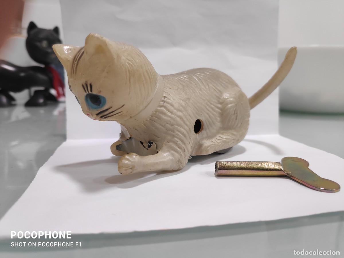 Juguetes antiguos Pay&aacute;: Gato Paya a cuerda - Foto 1