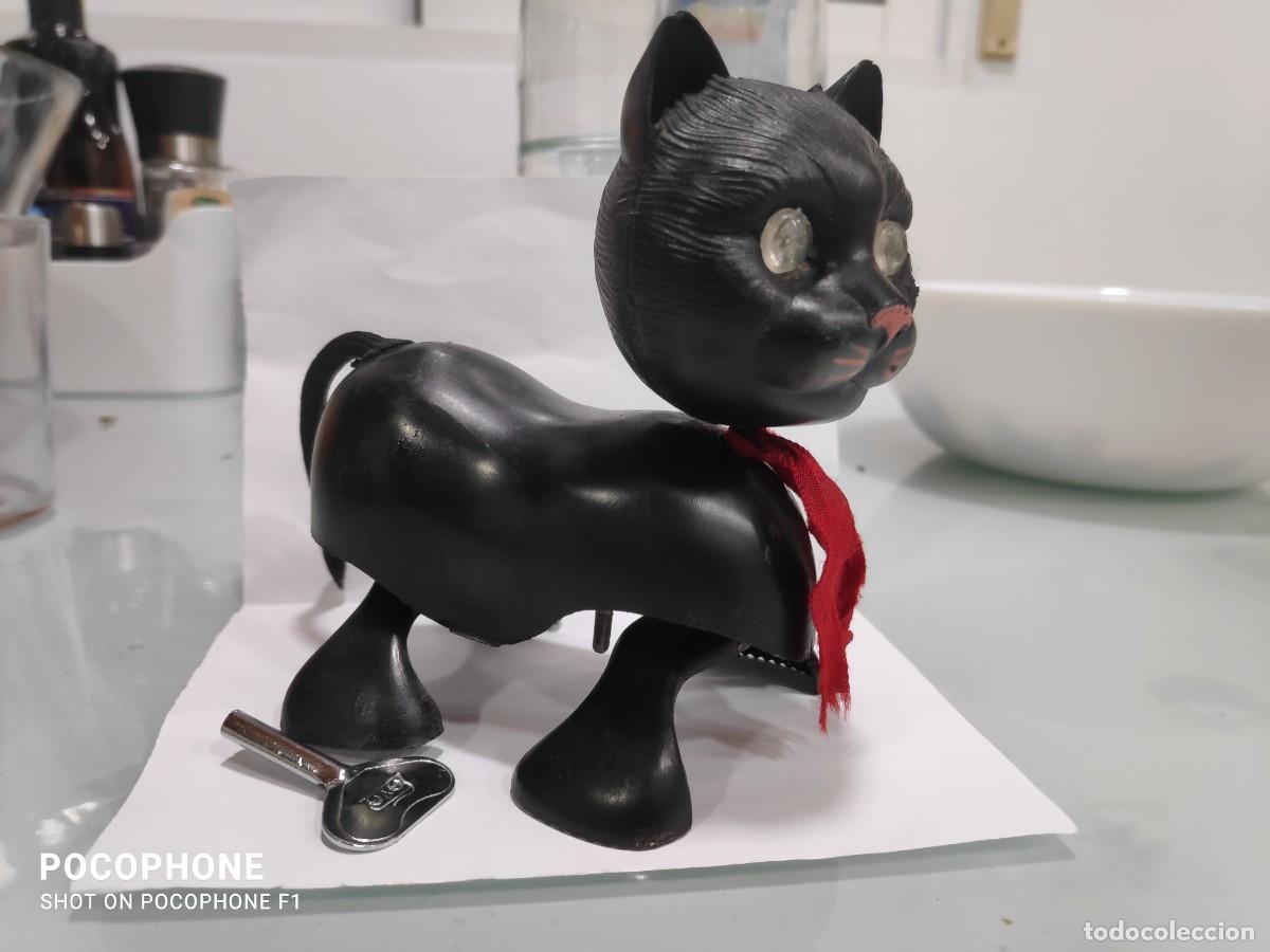 Juguetes antiguos Pay&aacute;: Gato Paya a cuerda - Foto 1