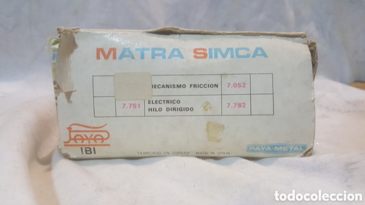 Juguetes antiguos Pay&aacute;: MATRA SIMCA DE PAY&Aacute; REF.7.051 EN CAJA - Foto 9