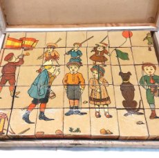 Juguetes antiguos Payá: PUZZLE CUBOS COMPLETO DE PAYA AÑOS 40