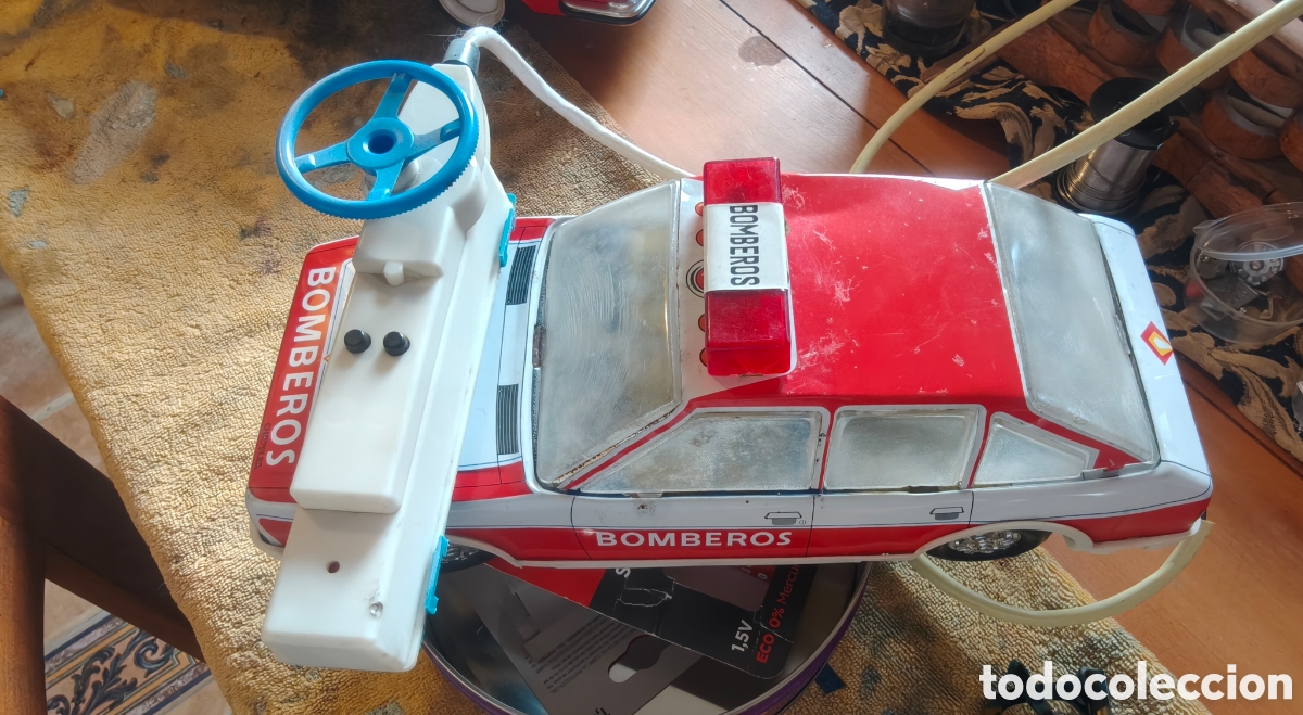 Juguetes antiguos Pay&aacute;: Coche bombero de paya - Foto 3